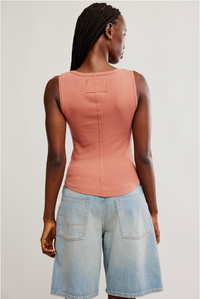 Thumbnail for Hummingbird Tee Cedarwood Pink, Tank Tee by Free People | LIT Boutique