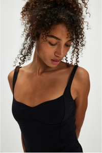 Thumbnail for Somewhere Sometime Cami Black, Tank Tee by Free People | LIT Boutique