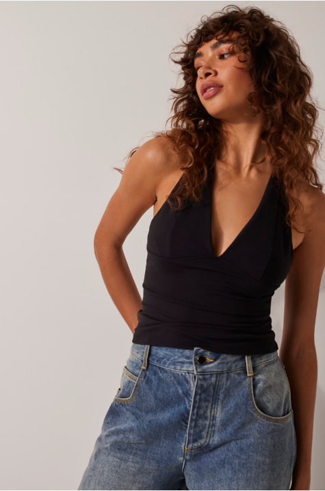 Still Here Halter Black, Tank Tee by Free People | LIT Boutique