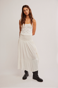 Thumbnail for Prairie Convertible Skirt White, Maxi Skirt by Free People | LIT Boutique