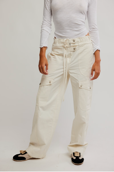 Park Ave Pant Ivory, Pant Bottom by Free People | LIT Boutique