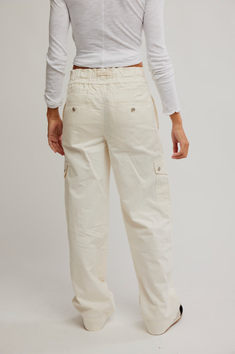 Park Ave Pant Ivory, Pant Bottom by Free People | LIT Boutique