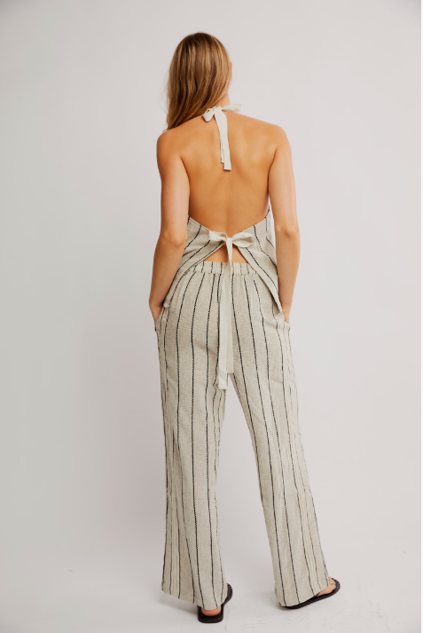 Take Me to Paris Striped Set White, Pant Bottom by Free People | LIT Boutique