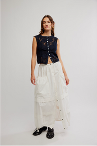 Thumbnail for Eloise Maxi Skirt Ivory, Maxi Skirt by Free People | LIT Boutique