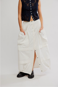 Thumbnail for Eloise Maxi Skirt Ivory, Maxi Skirt by Free People | LIT Boutique