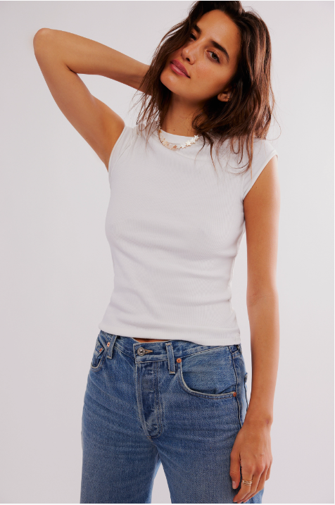 Ever Had Tee Ivory, Long Tee by Free People | LIT Boutique