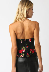 Thumbnail for Abby Floral Tube Top, Tank Blouse by Refine | LIT Boutique