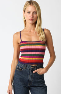 Thumbnail for Kathy Stripe Knit Top, Tank Tee by Refine | LIT Boutique