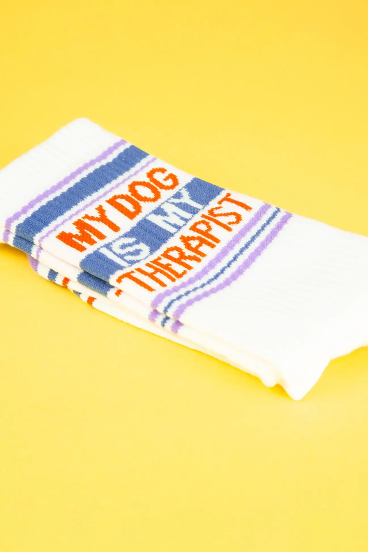 My Dog Is My Therapist Socks, Essentials Acc by Gumball Poodle | LIT Boutique
