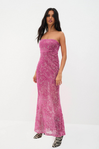 Thumbnail for Francesca Purple Maxi Dress, Maxi Dress by for Love & Lemons | LIT Boutique