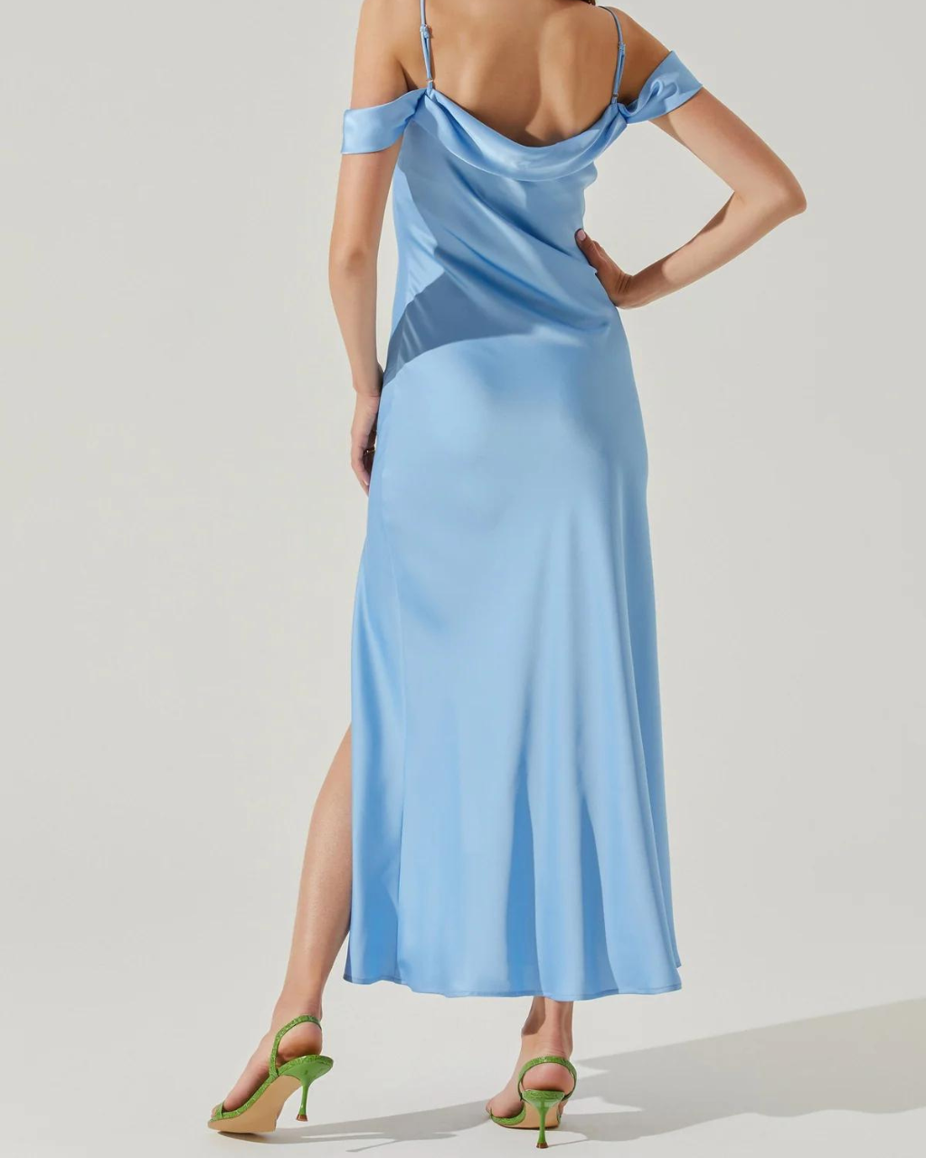 Kitura Dress Blue, Midi Dress by ASTR | LIT Boutique