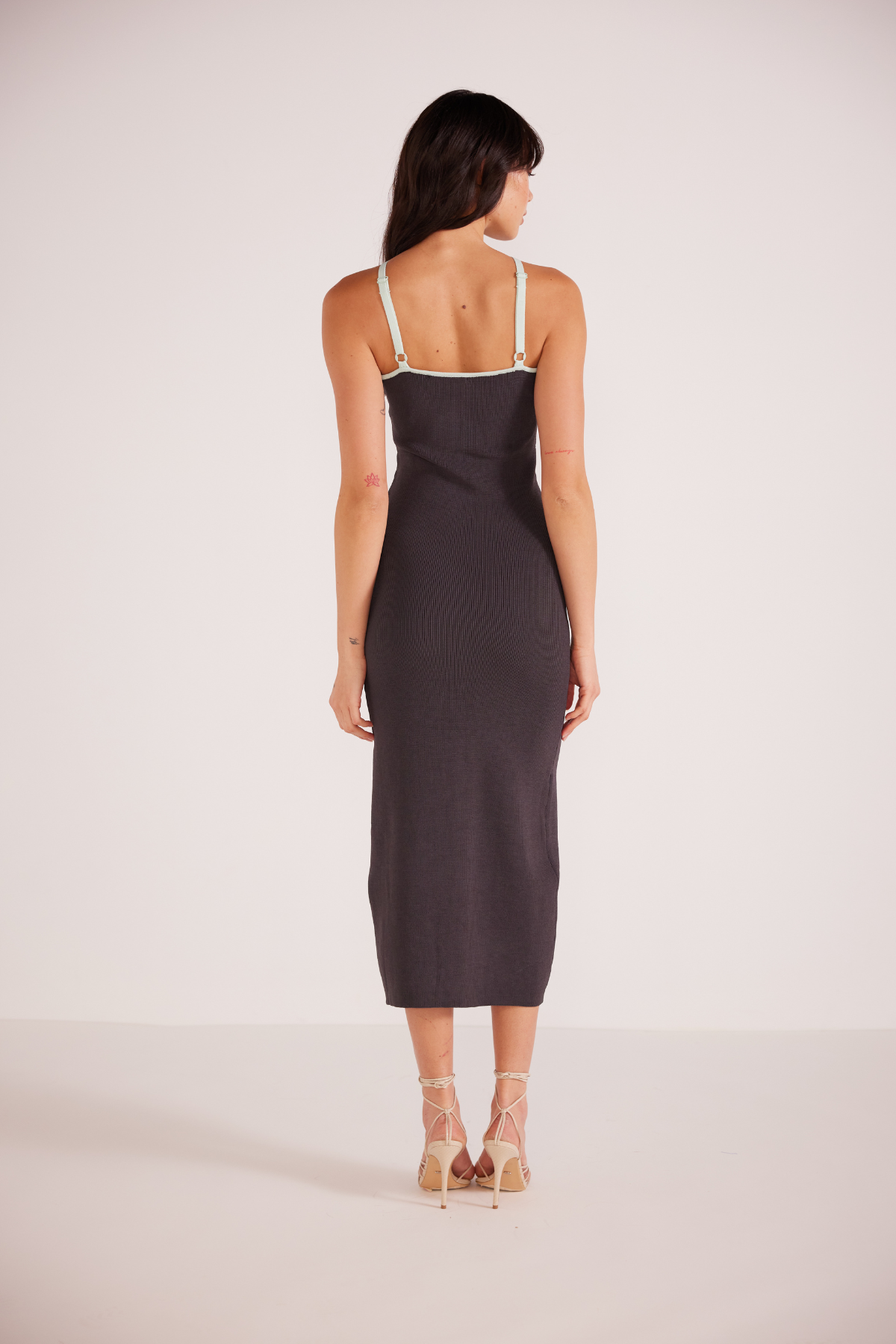 Beverly Contrast Knit Dress, Midi Dress by MinkPink | LIT Boutique
