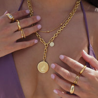 Thumbnail for Rozlyn Beaded Chain Necklace Gold, Necklace Jewelry by Ellie Vail | LIT Boutique