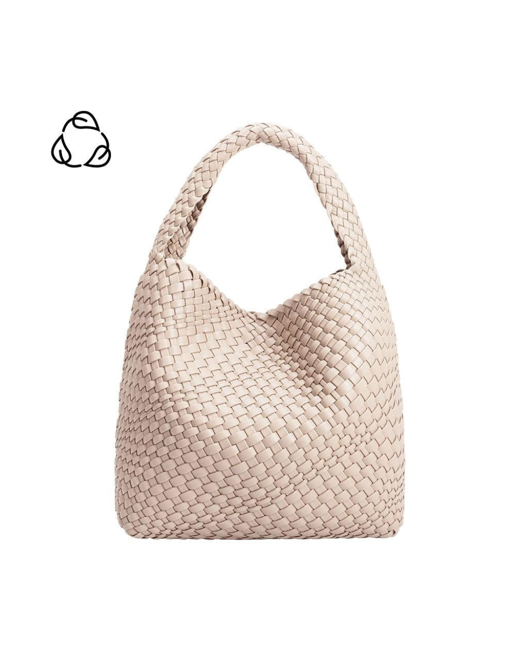 Johanna Ivory Recycled Shoulder Bag, Daytime Bag by Melie Bianco | LIT Boutique