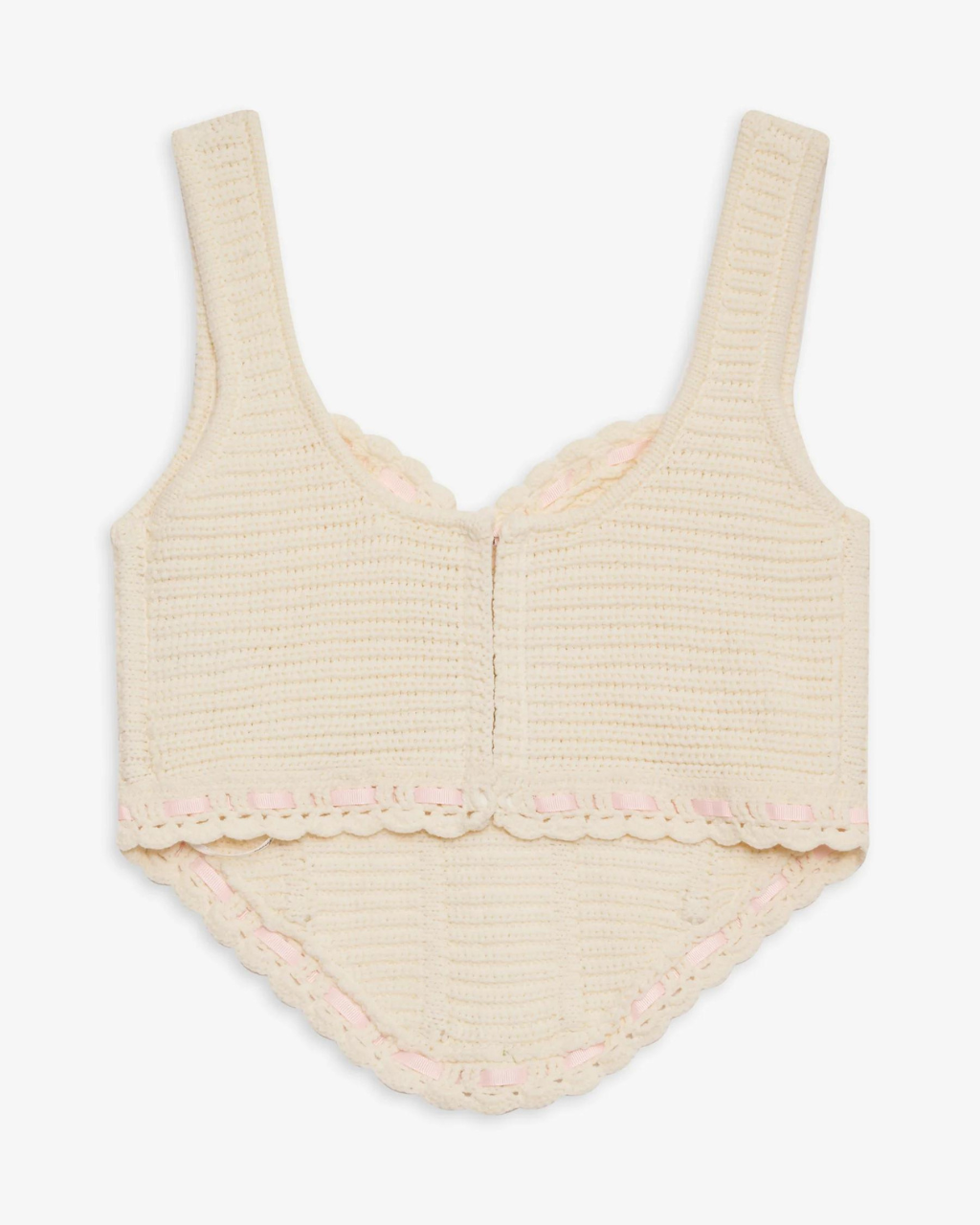 Olina Crochet Top Cream, Tank Blouse by For Love and Lemons | LIT Boutique