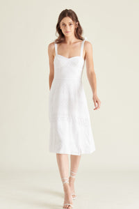 Thumbnail for Carlynn Dress White, Midi Dress by Steve Madden | LIT Boutique