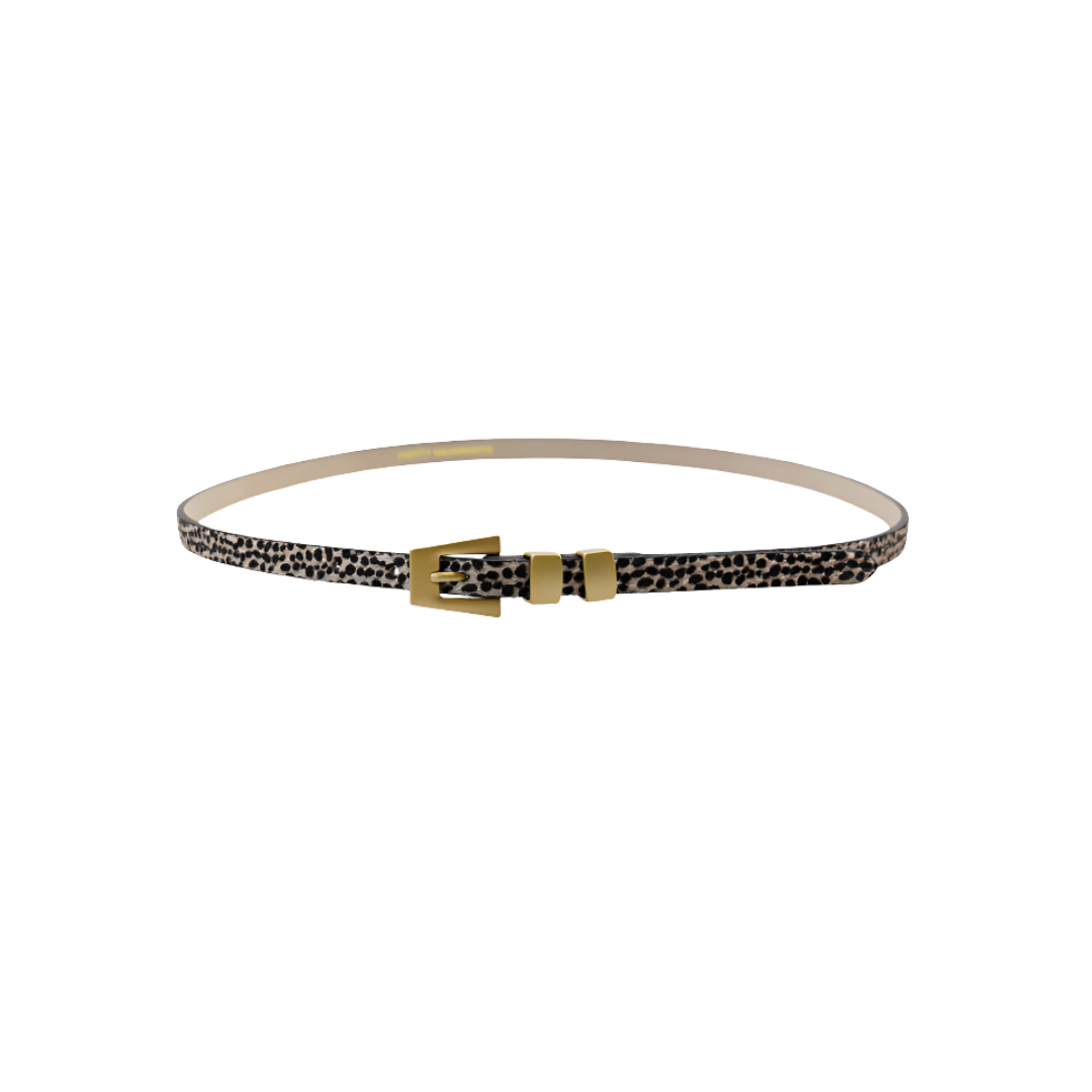 Modern Slim Belt Cheetah, Belt Acc by Petit Moments | LIT Boutique