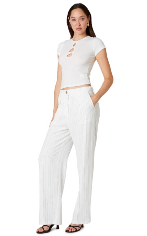 Luca Trouser White, Pant Bottom by NIA | LIT Boutique
