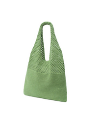 Thumbnail for Green Mesh Catchall Bag, Daytime Bag by Selini | LIT Boutique