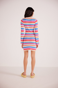 Thumbnail for Wilma Pointelle Knit Dress, Mini Dress by MinkPink | LIT Boutique