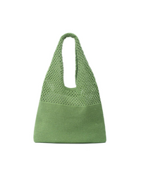 Thumbnail for Green Mesh Catchall Bag, Daytime Bag by Selini | LIT Boutique