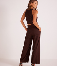 Thumbnail for Unity Relaxed Pant Brown, Pant Bottom by Mink Pink | LIT Boutique