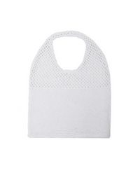 Thumbnail for White Mesh Catchall Bag, Daytime Bag by Selini | LIT Boutique