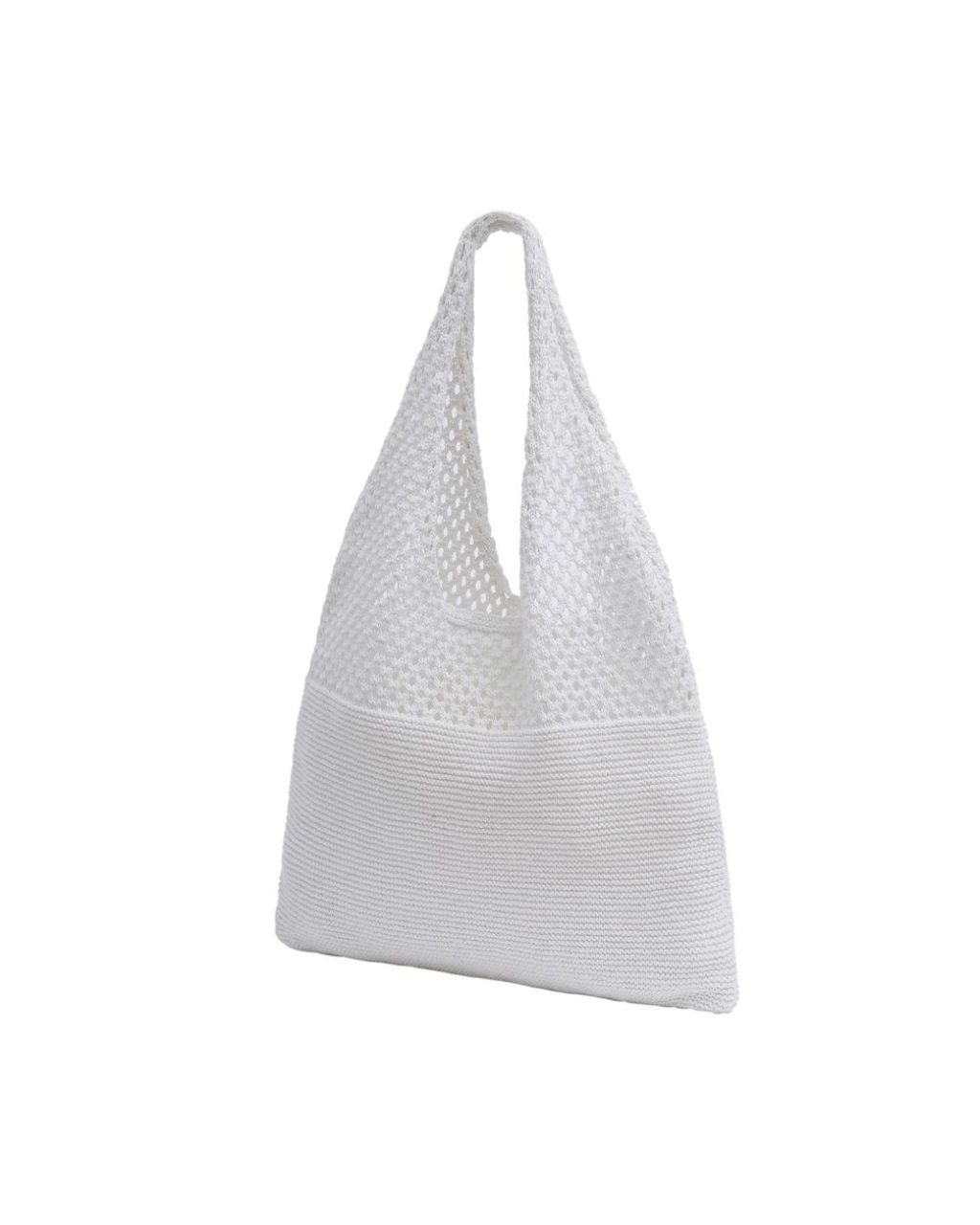 White Mesh Catchall Bag, Daytime Bag by Selini | LIT Boutique