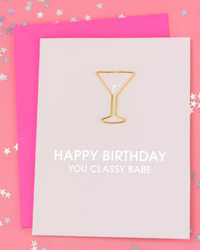 Thumbnail for Happy Birthday Classy Babe Card, Paper Gift by Chez Gagne | LIT Boutique