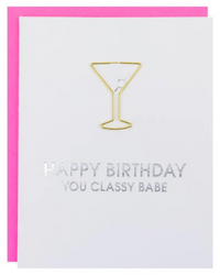 Thumbnail for Happy Birthday Classy Babe Card, Paper Gift by Chez Gagne | LIT Boutique