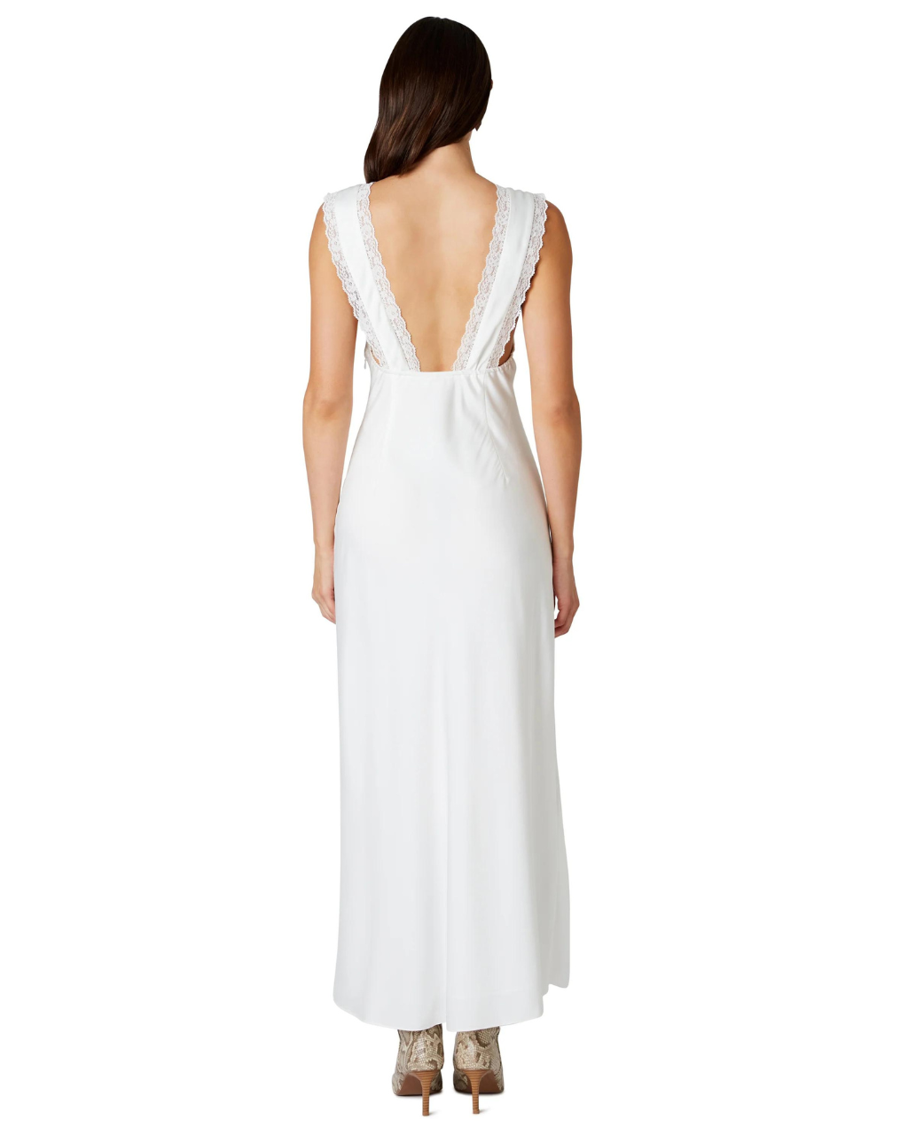 Aurelie Dress White, Maxi Dress by Nia | LIT Boutique