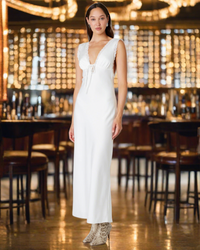 Thumbnail for Aurelie Dress White, Maxi Dress by Nia | LIT Boutique