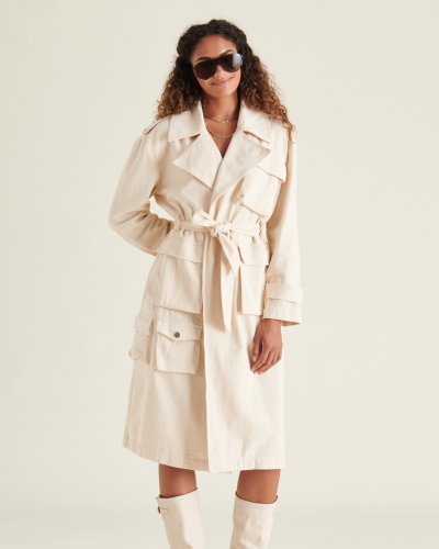 Sunday Trench Antique White LIT Boutique - Main Image