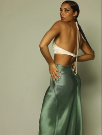 Thumbnail for Carrie Halter Maxi Dress Green Multi, Midi Dress by Bec + Bridge | LIT Boutique