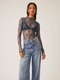Thumbnail for Lady Lux Layering Top Night Swim, Long Blouse by Free People | LIT Boutique