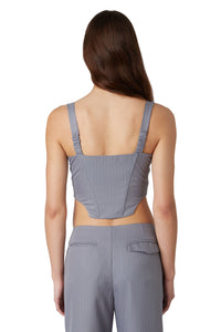 Thumbnail for Neo Noa Grey Bustier, Tank Blouse by NIA | LIT Boutique