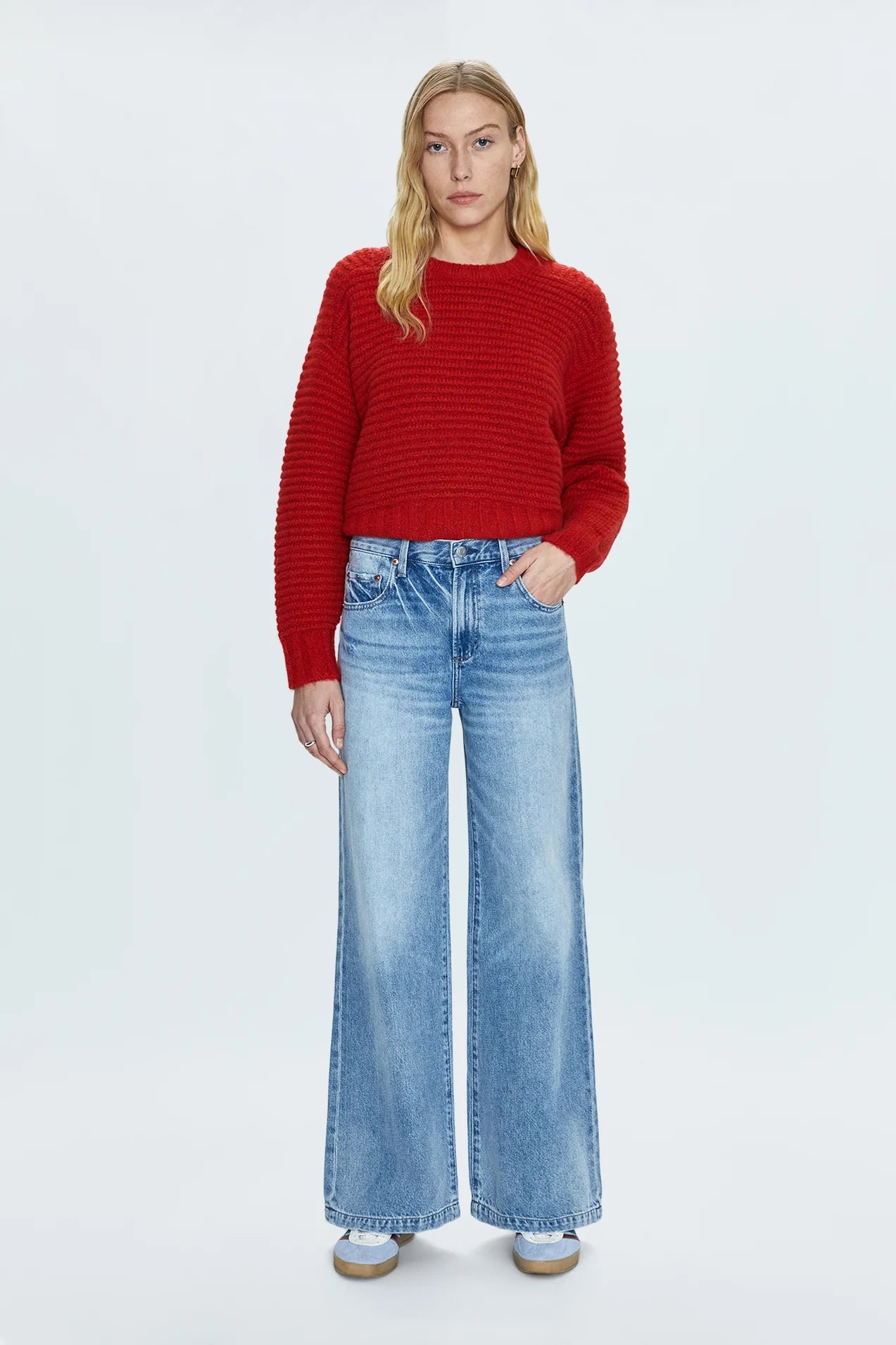 Jadyn Low Slung Palazzo Jeans, Bootcut Denim by Pistola | LIT Boutique