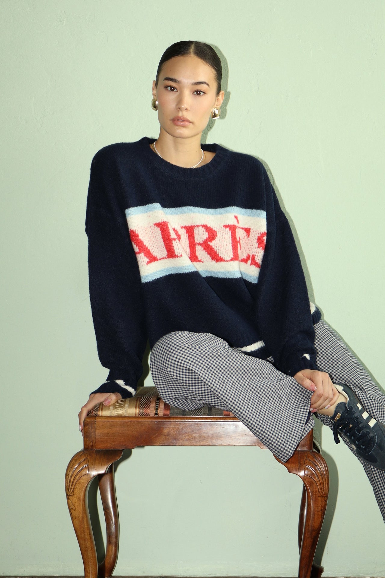 Apres All Day Sweater Navy, Sweater by Bailey Rose | LIT Boutique