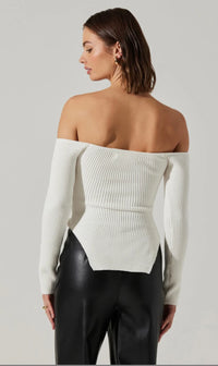 Thumbnail for Aeralyn Sweater White, Sweater by ASTR | LIT Boutique