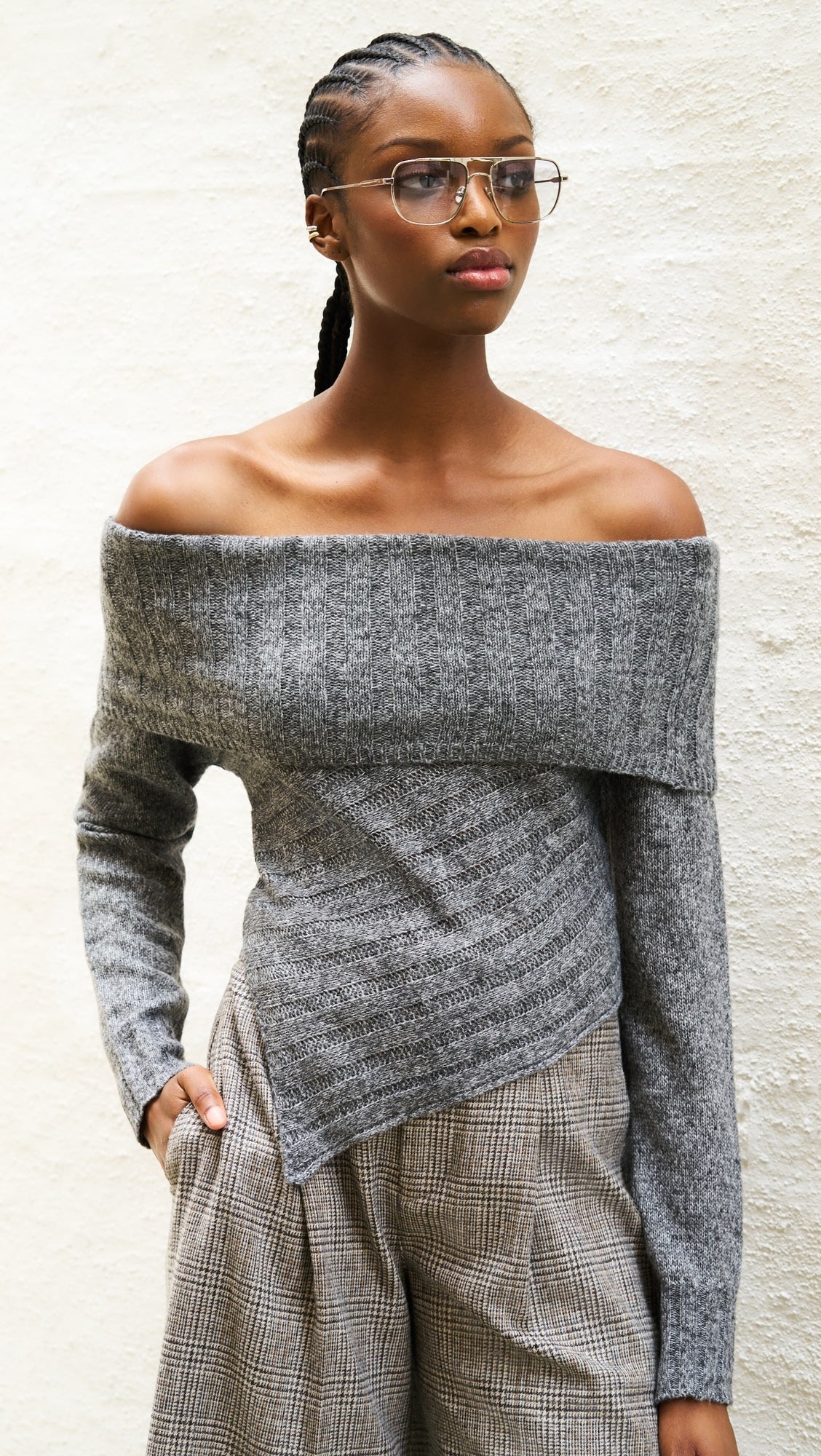 Betty Sweater Charcoal Grey, Mini Dress by Line and Dot | LIT Boutique