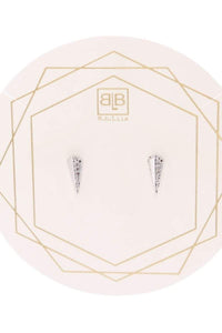 Thumbnail for Diamond Studs Silver, Earring Jewelry by B.b.Lila | LIT Boutique