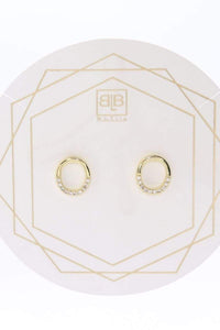 Thumbnail for Elle Studs Gold, Earring Jewelry by B.b.Lila | LIT Boutique