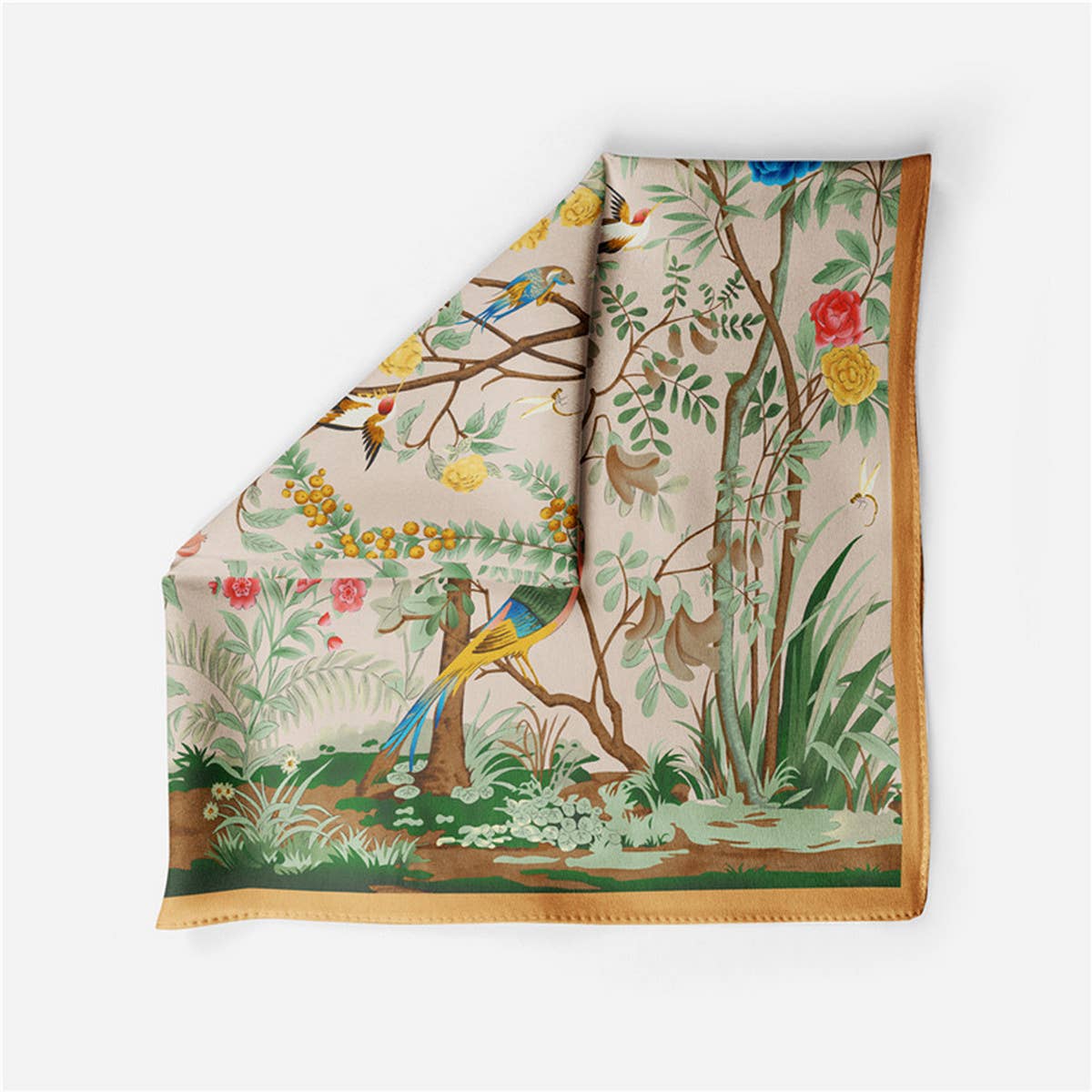 Dreamscape Silk Scarf in Brown,  by Refine | LIT Boutique