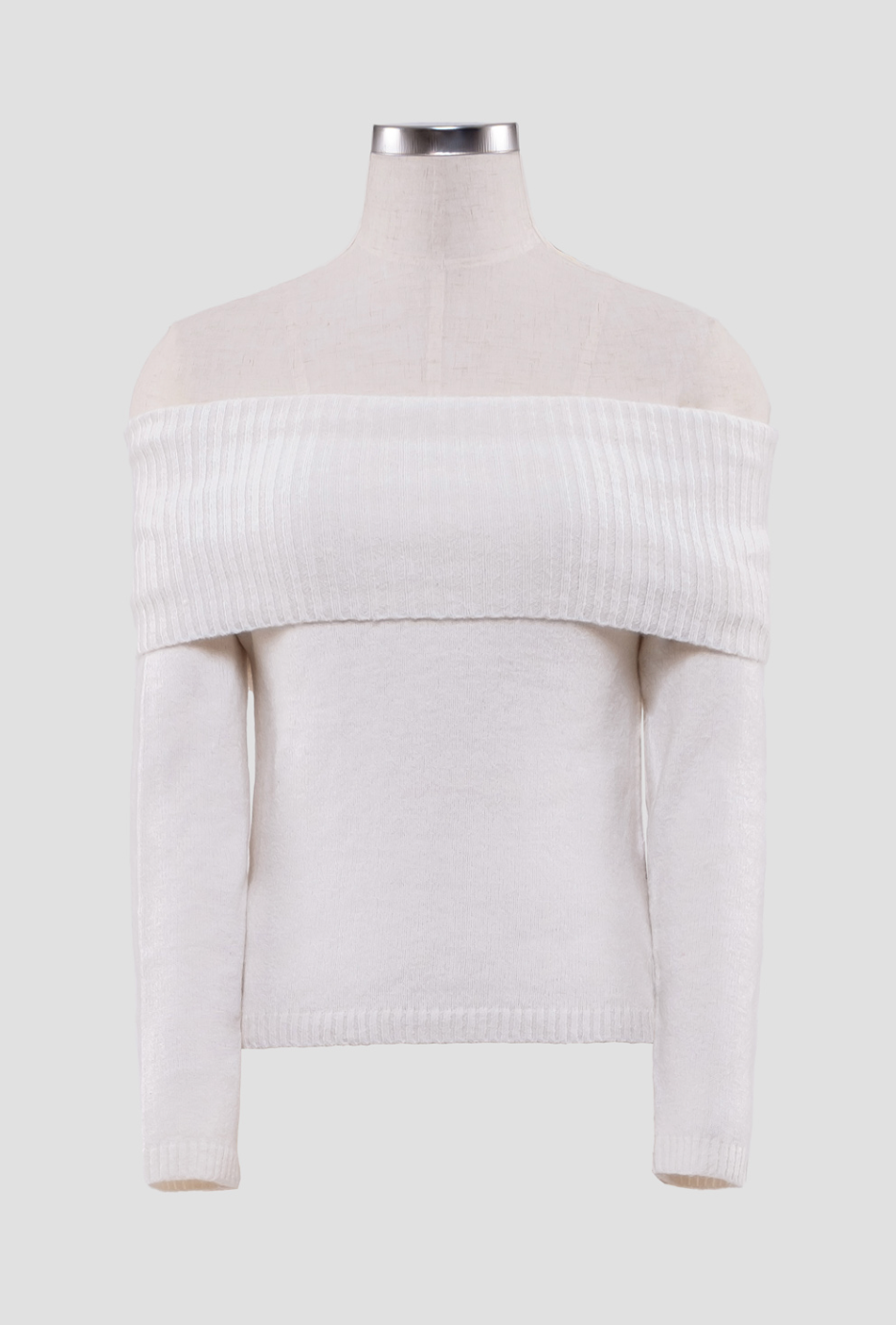 Gia Off the Shoulder Pullover White, Sweater by Moon River | LIT Boutique