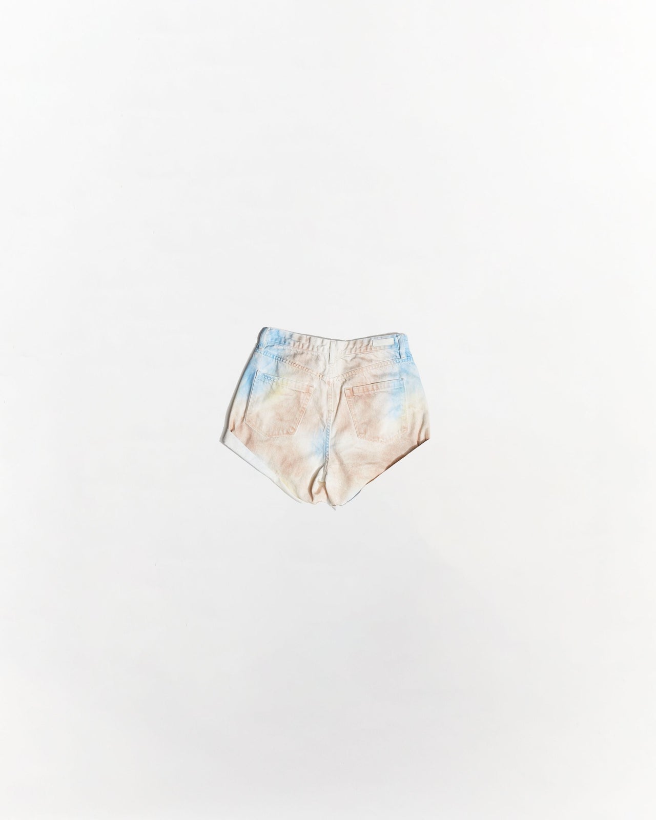 Turn It Up Tie Dye High Rise Denim Short Multi, Denim Shorts by Blank NYC | LIT Boutique