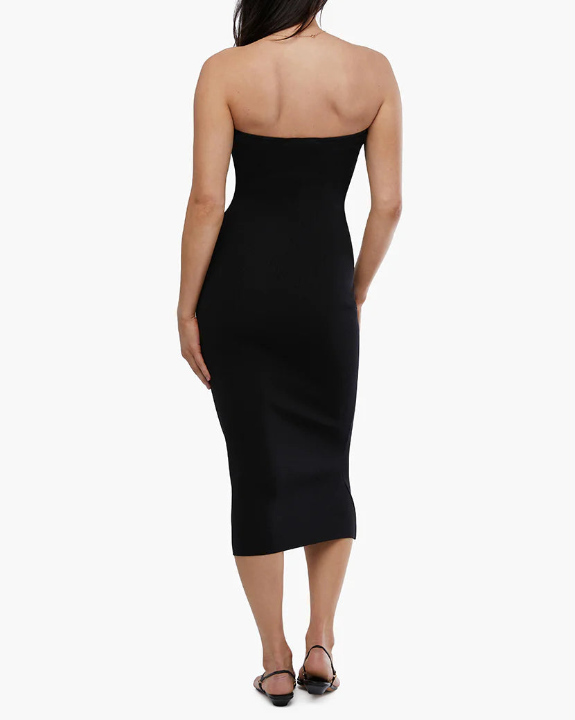 Bodycon Midi Dress Black, Midi Dress by We Wore What | LIT Boutique