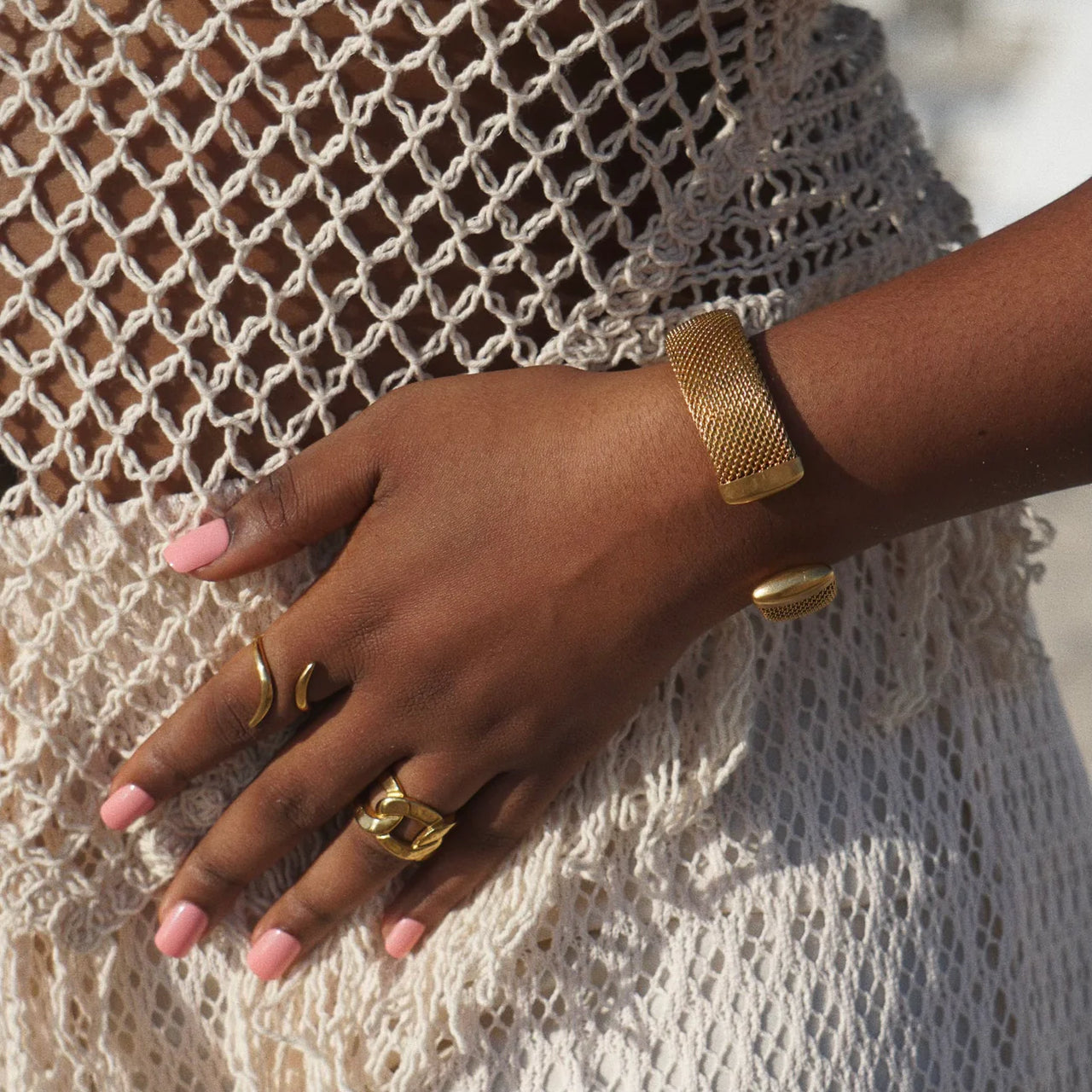 Brooklyn Chain Ring, Ring Jewelry by Ellie Vail | LIT Boutique