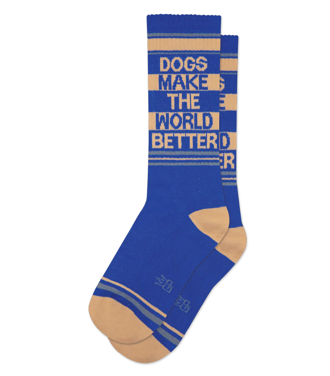 Dogs Make The World Better Socks, Essentials Acc by Gumball Poodle | LIT Boutique