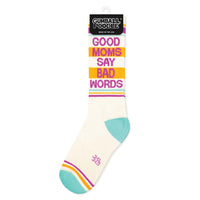Thumbnail for Good Moms Say Bad Words Gym Crew Socks,  by Gumball Poodle | LIT Boutique