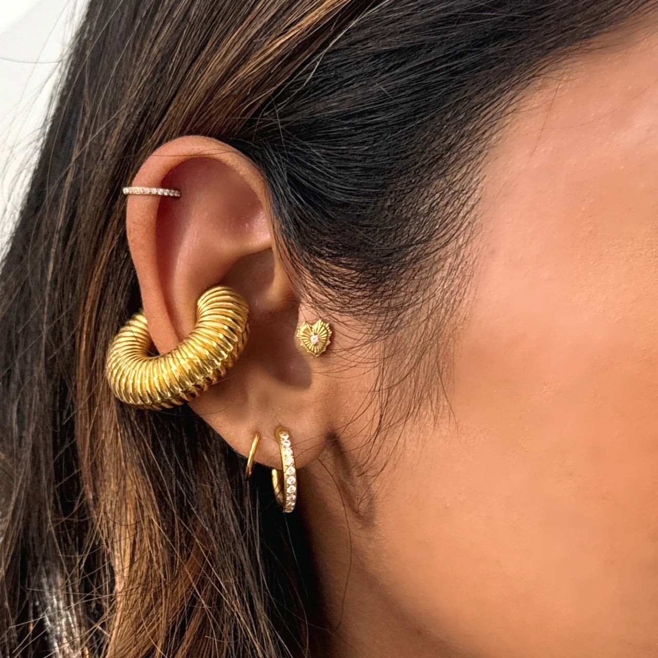 Camryn Spiral Earring, Earring Jewelry by Ellie Vail | LIT Boutique